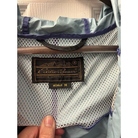 Eddie Bauer Purple And Teal Rain Coat size M - Picture 3 of 5